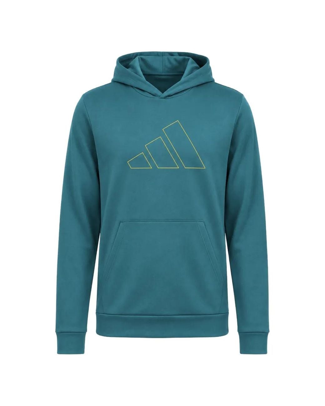 Adidas Blue D4T Logo-Print Hoodie for men