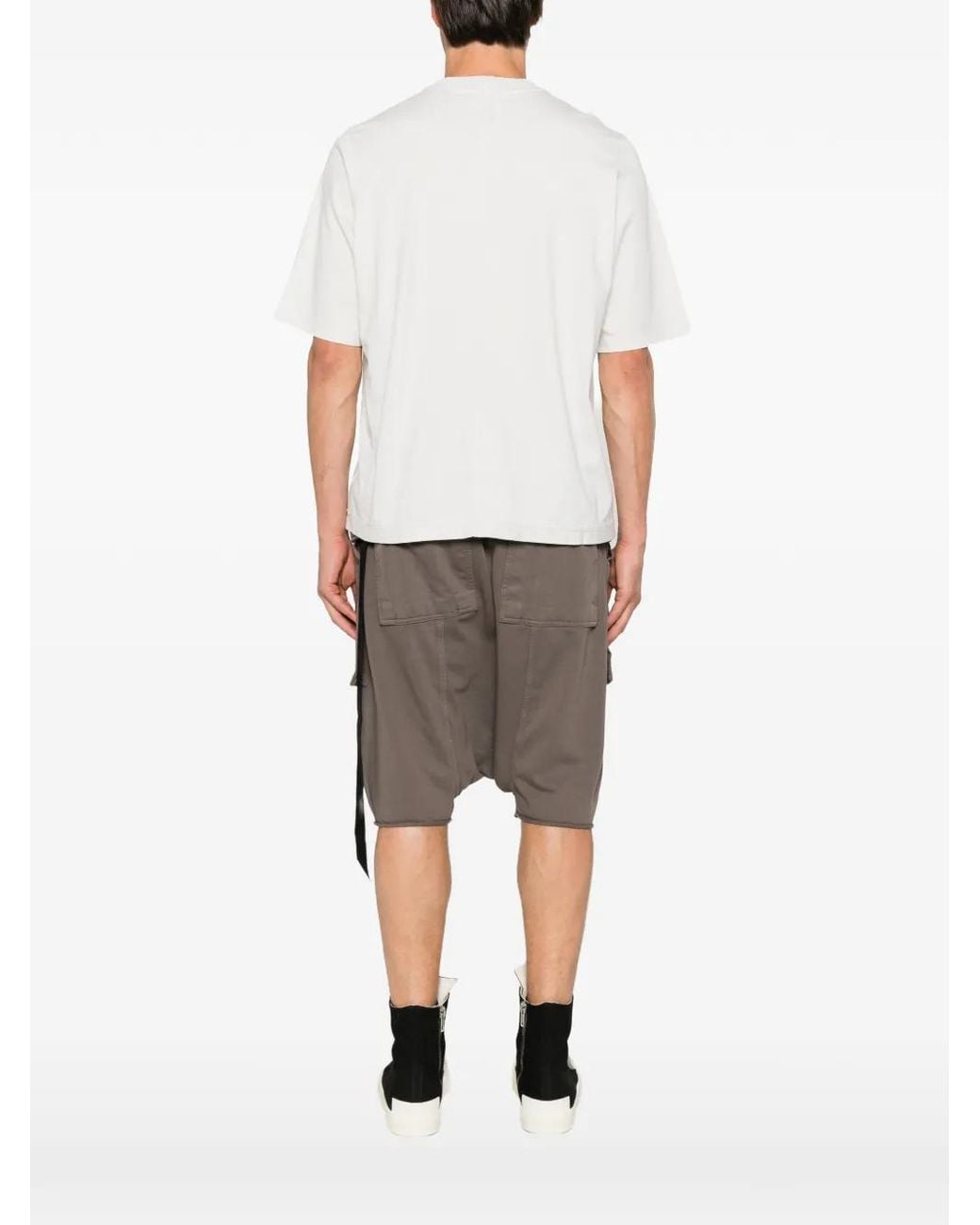 Rick Owens White Drkshdw Graphic Print T-Shirt for men