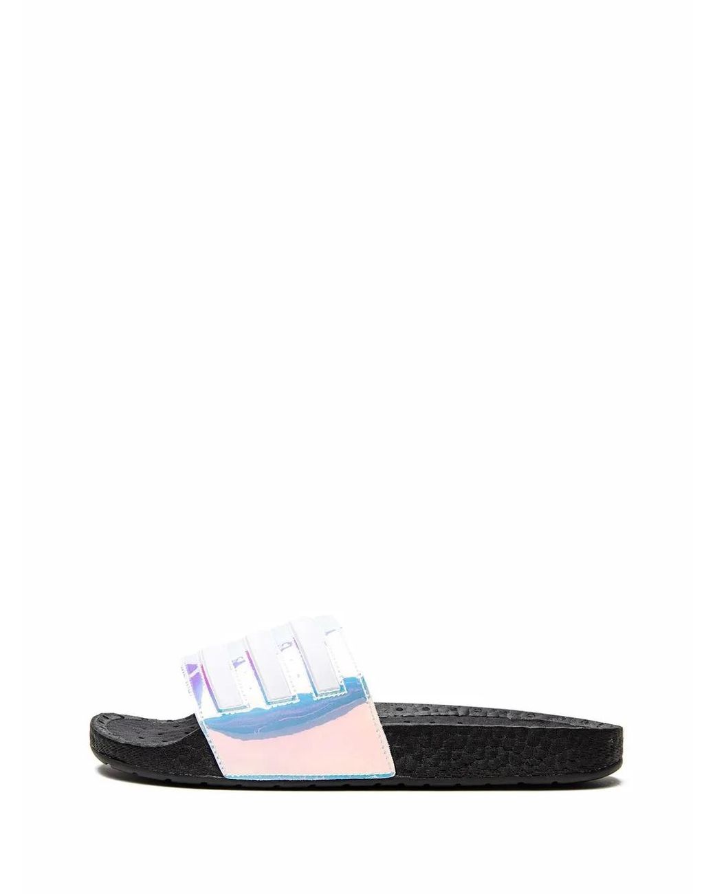 Adidas White Adilette Boost Slides for men
