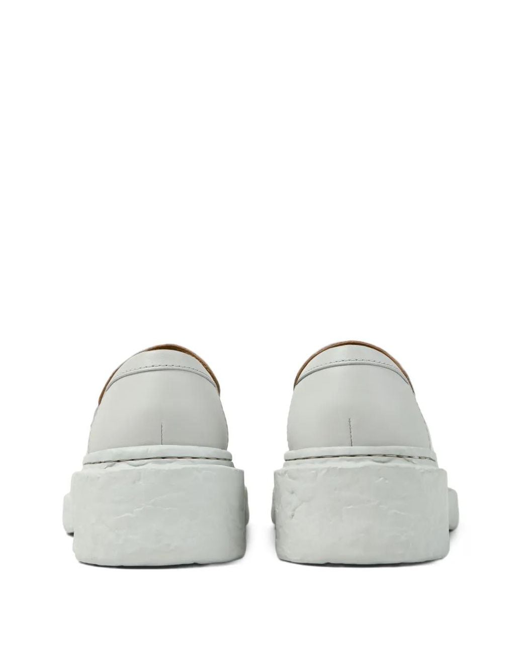 CAMPERLAB White Smooth Leather Vamonos Loafers