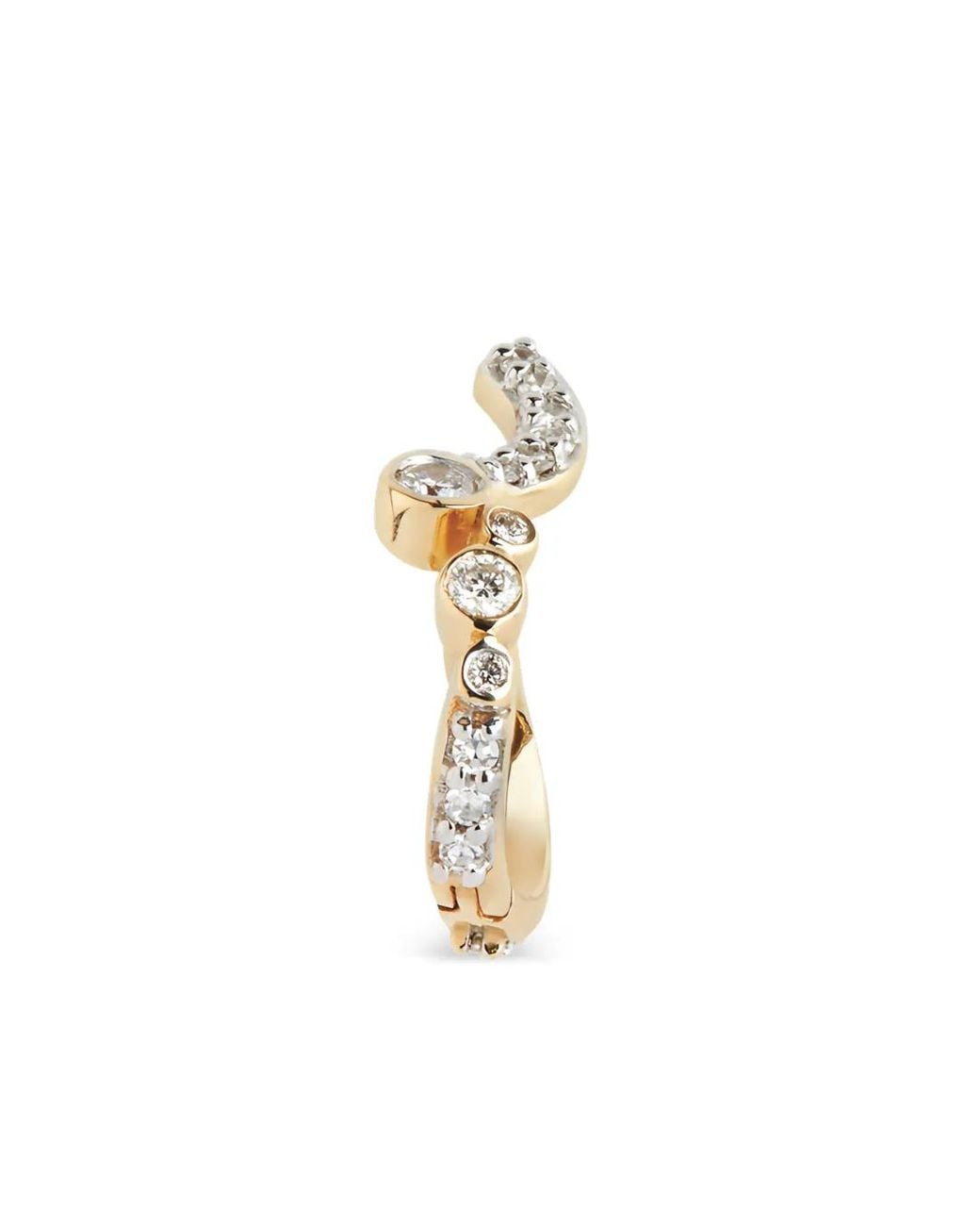 Maria Black White 14K Recycled Versailles Lab-Grown Diamonds Earring