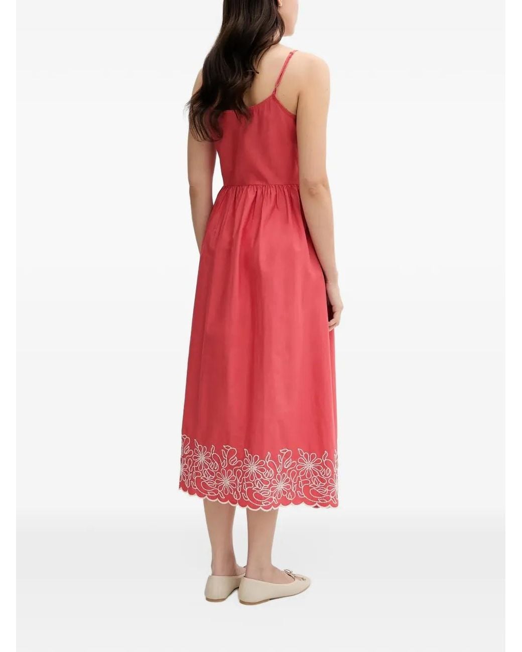 Benetton Floral Embroidered Dress