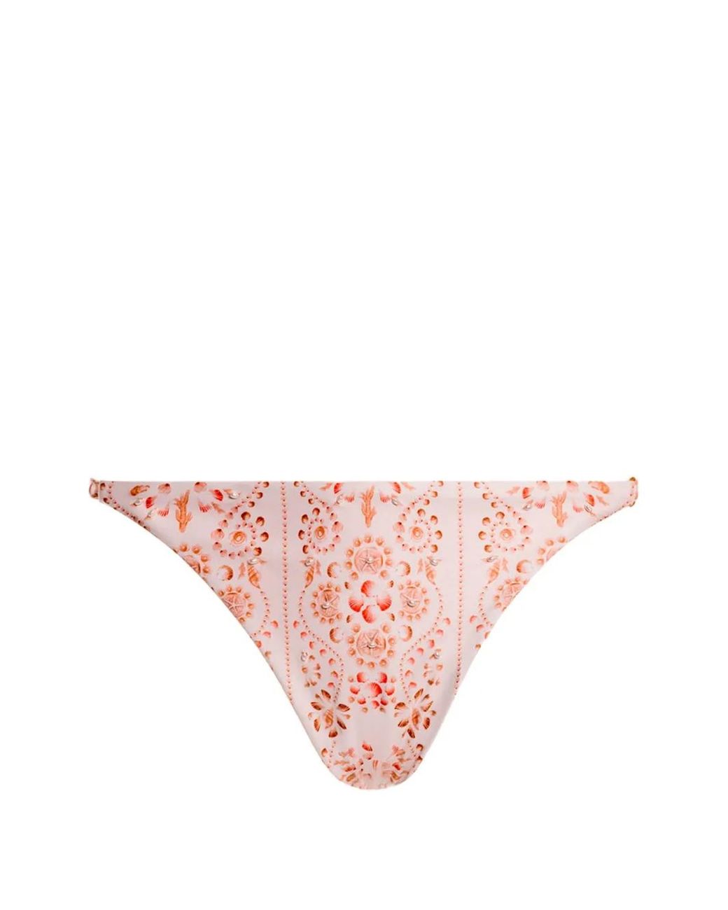 Agua Bendita Pink Palmira Floral-Print Bikini Bottoms