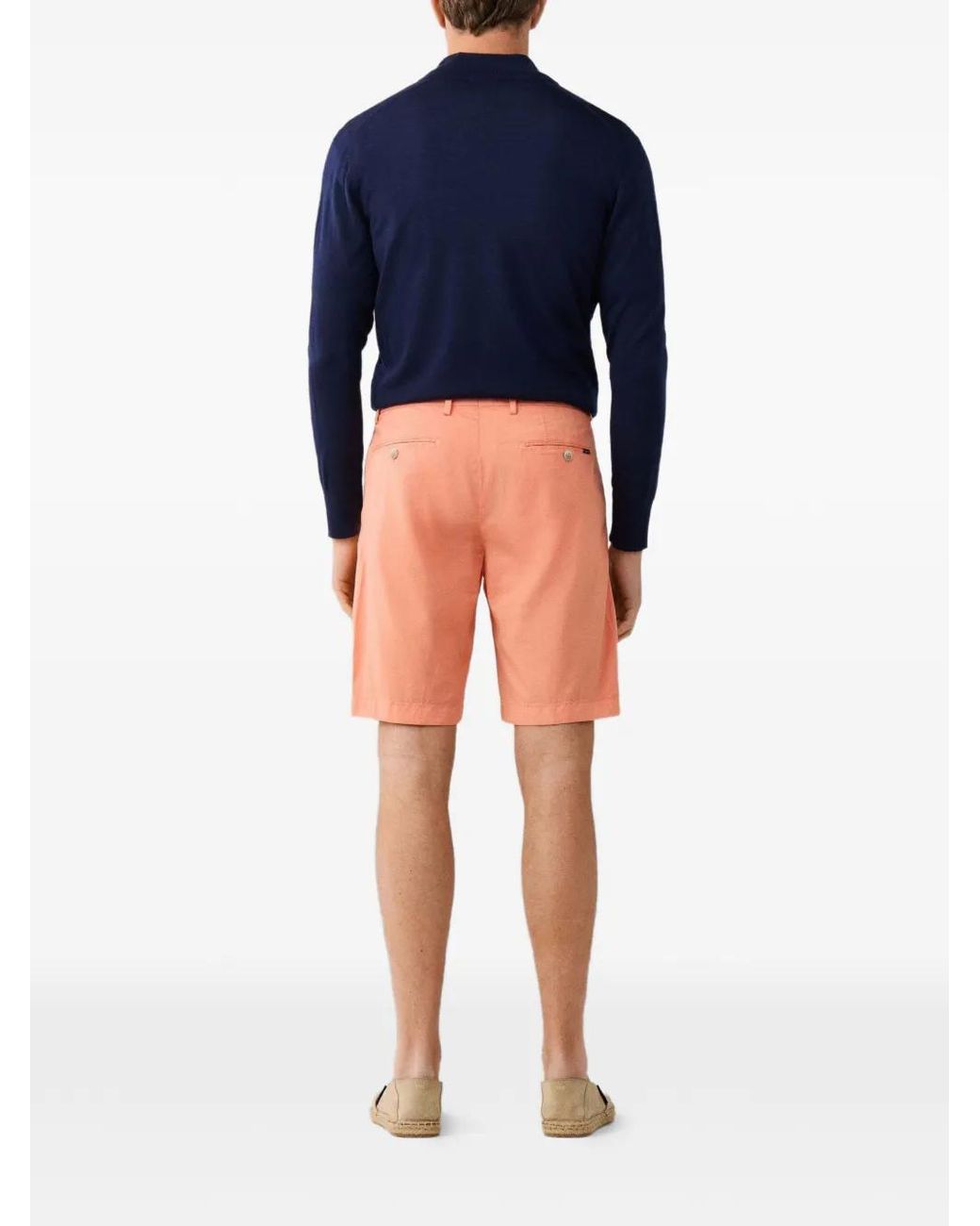 Short En Coton À Taille Élastiquée Hackett pour homme en coloris Blue