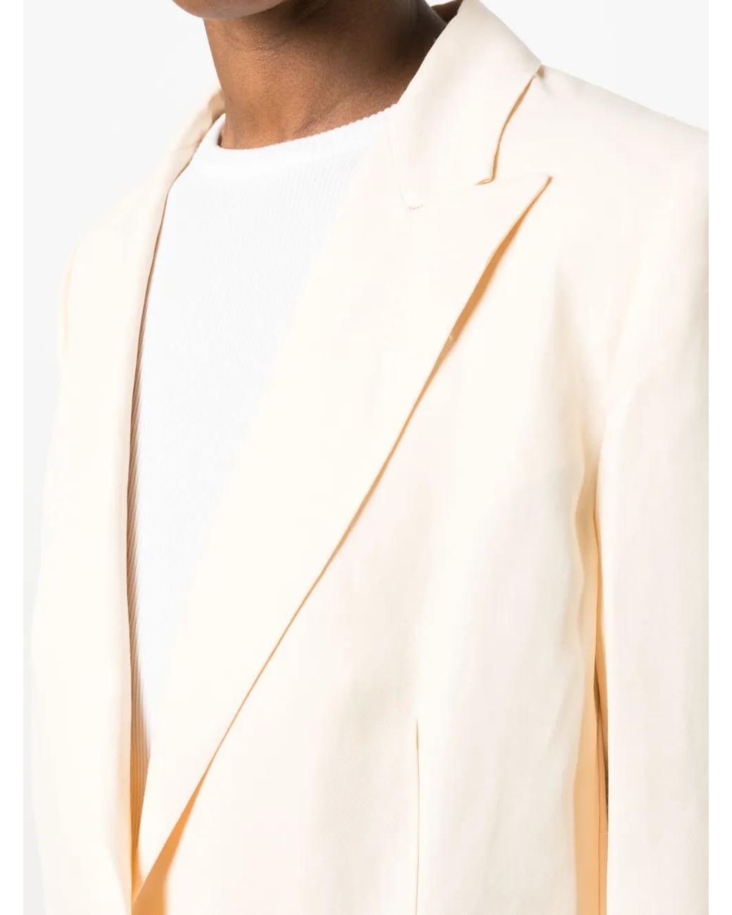 Twinset Natural Single-Breasted Tied-Waist Blazer