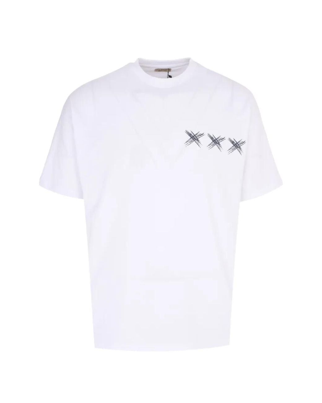 Exit Society White Graphic-Print T-Shirt for men