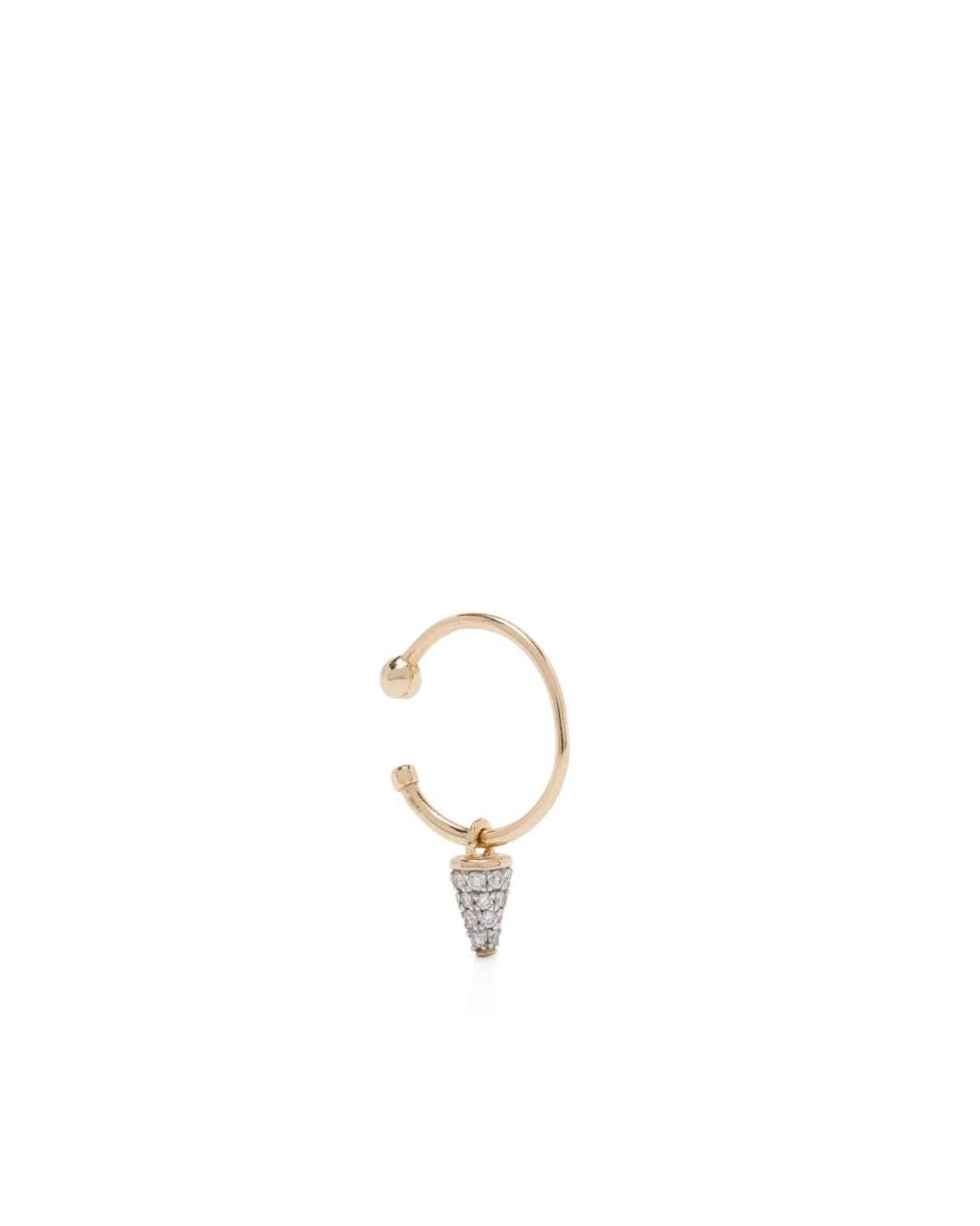 Rainbow K White 14K Peak Diamond Earring