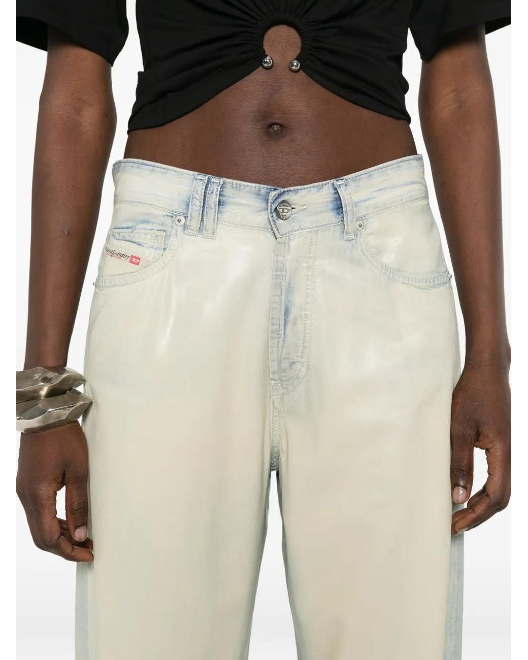 DIESEL White 1971 D-Sent-Fsi L.32 Pantaloni