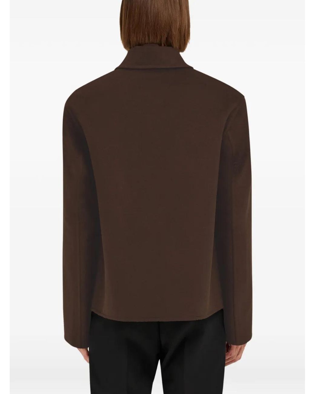 Ferragamo Brown Cashmere-Blend Blouson for men