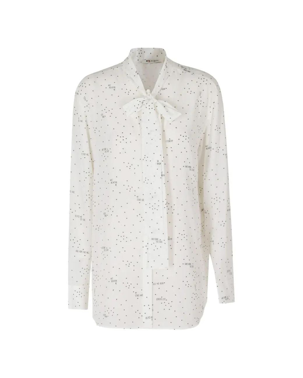 Ports 1961 White Star-Print Shirt