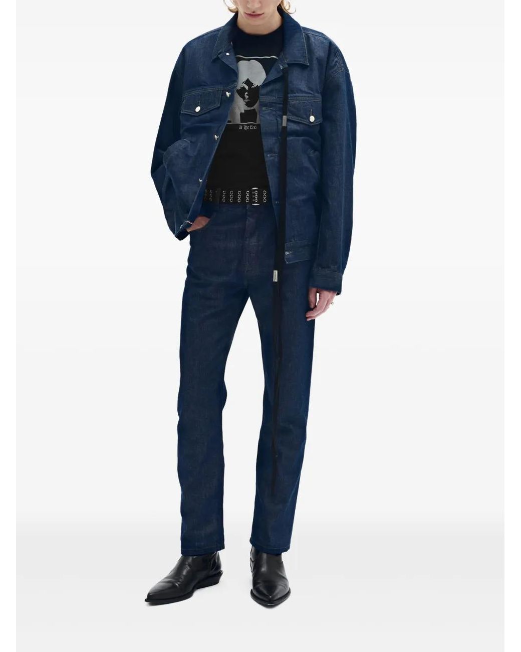 Ann Demeulemeester Patrick Denim Jacket in Blue for Men | Lyst