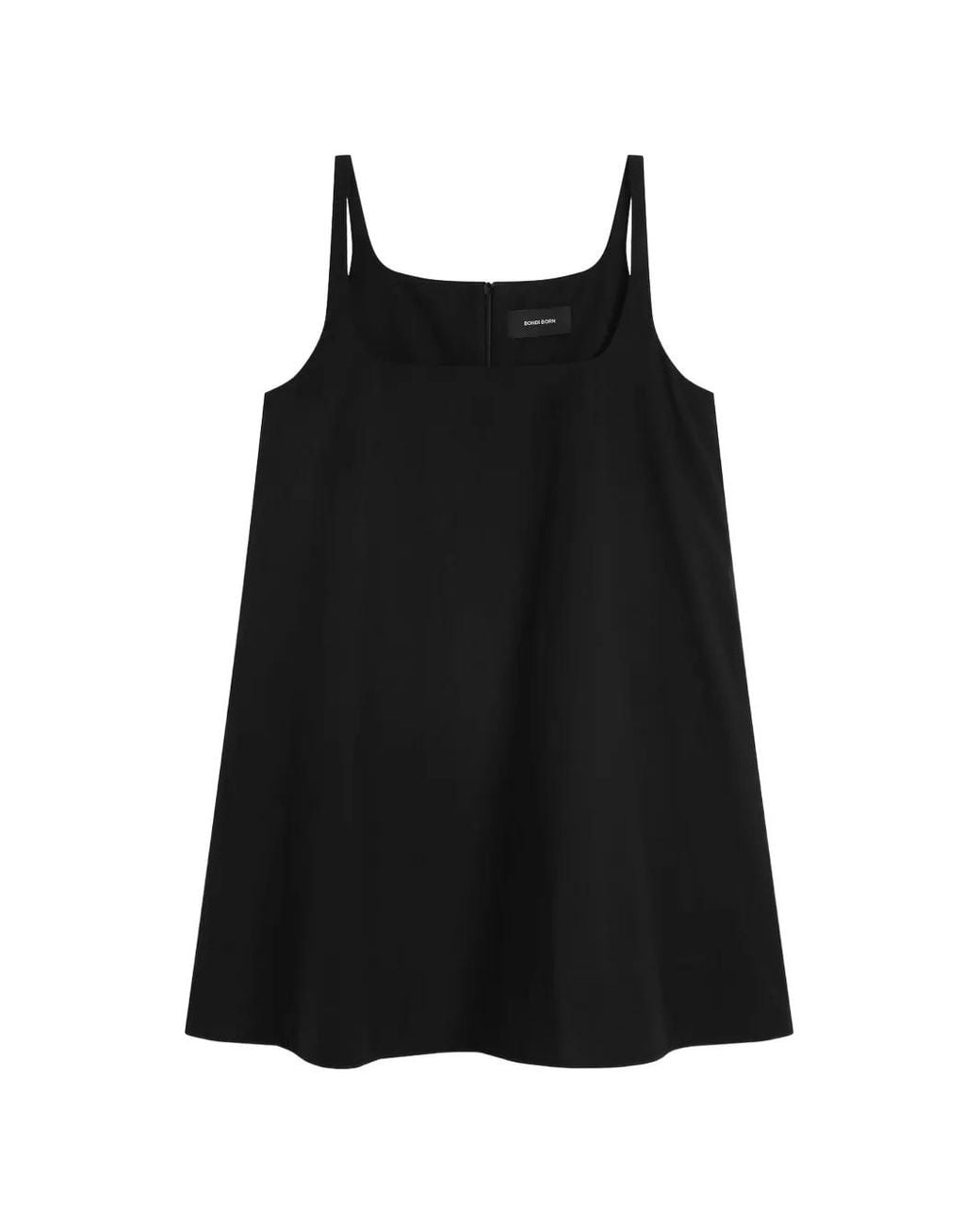 Bondi Born Black Kyoto Square-Neck Dress
