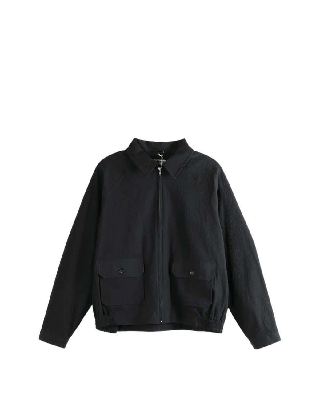 Bode Black Veste À Fermeture Zippée for men