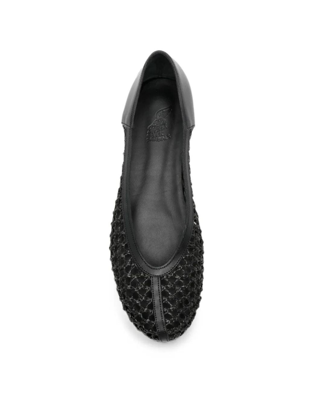 Ancient Greek Sandals Black Ballerines Aeropi