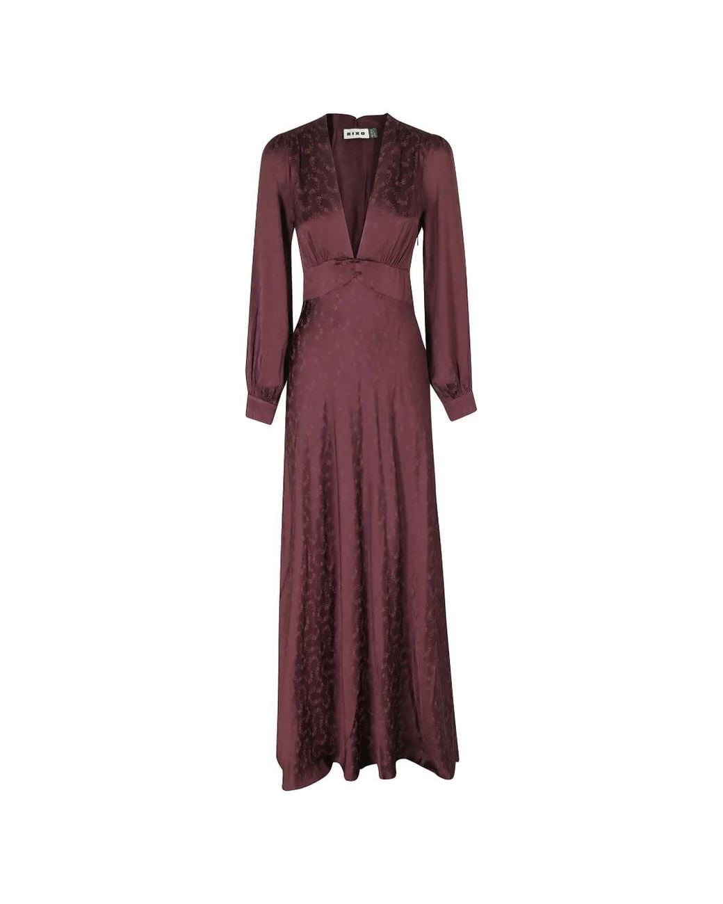 Rixo Purple Emory Floral-Jacquard Maxi Dress