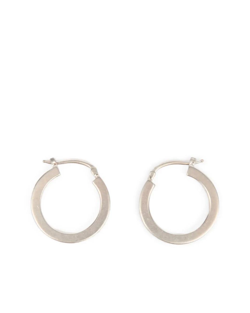 MM6 by Maison Margiela Natural Numeric Hoop Earrings for men