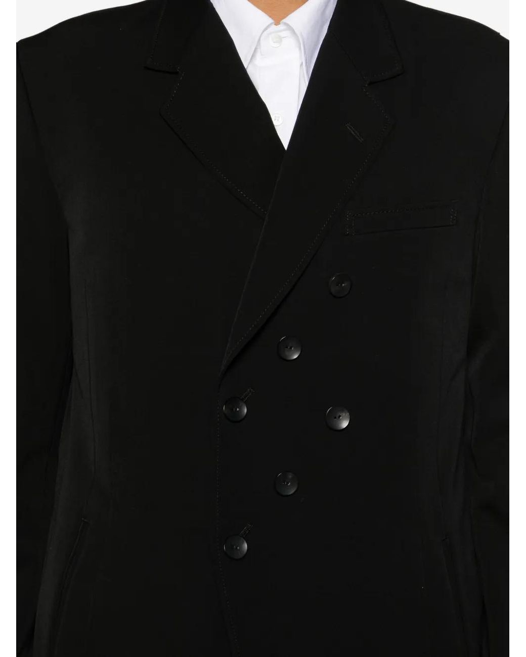 Kiko Kostadinov Black Double-Breasted Tailored Jacket for men