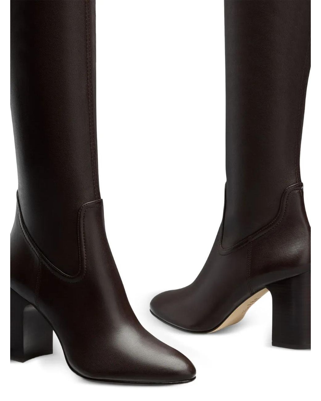 Stuart Weitzman Black Mulberry Stretch Knee-High Boots