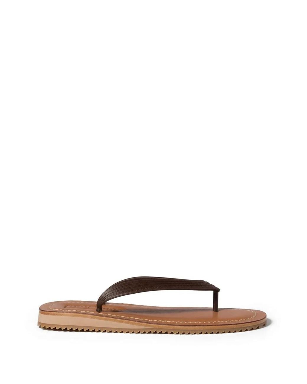 Miu Miu Brown Thong Sandals