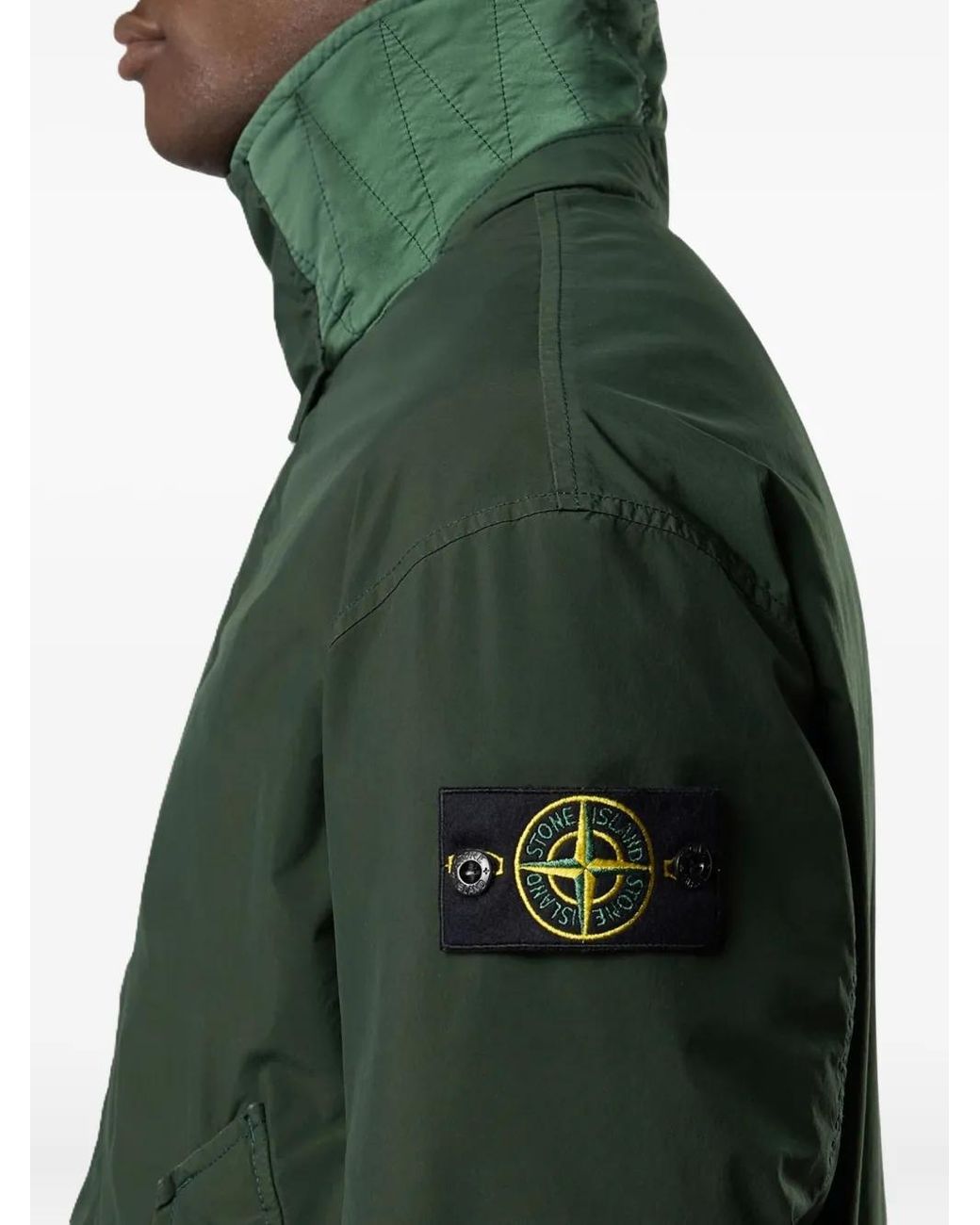 Stone Island Q100015 Light Compact Touch Poly-Tc, 60% Recycled Polyester in Green für Herren