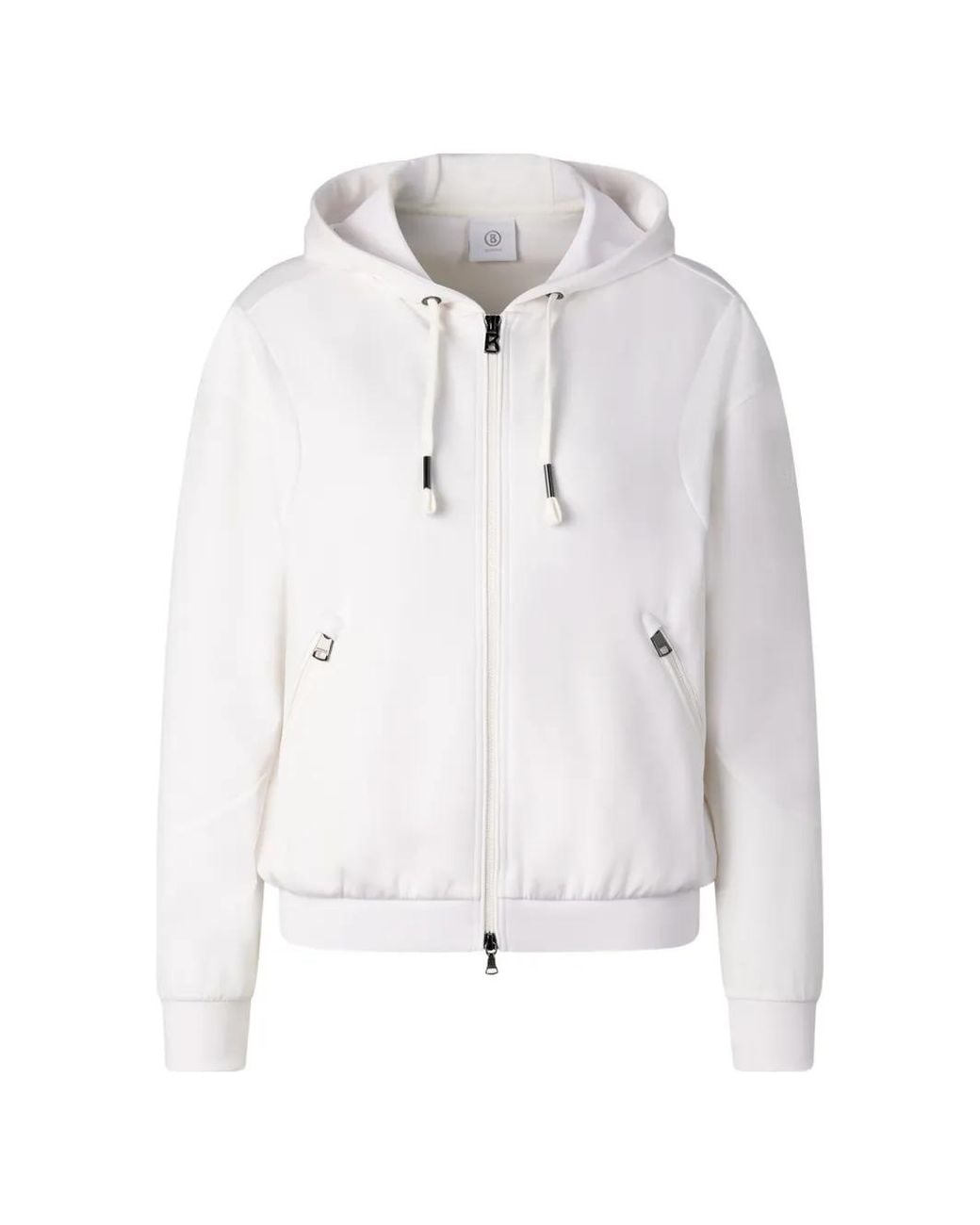 Bogner White Julietta Hooded Jacket