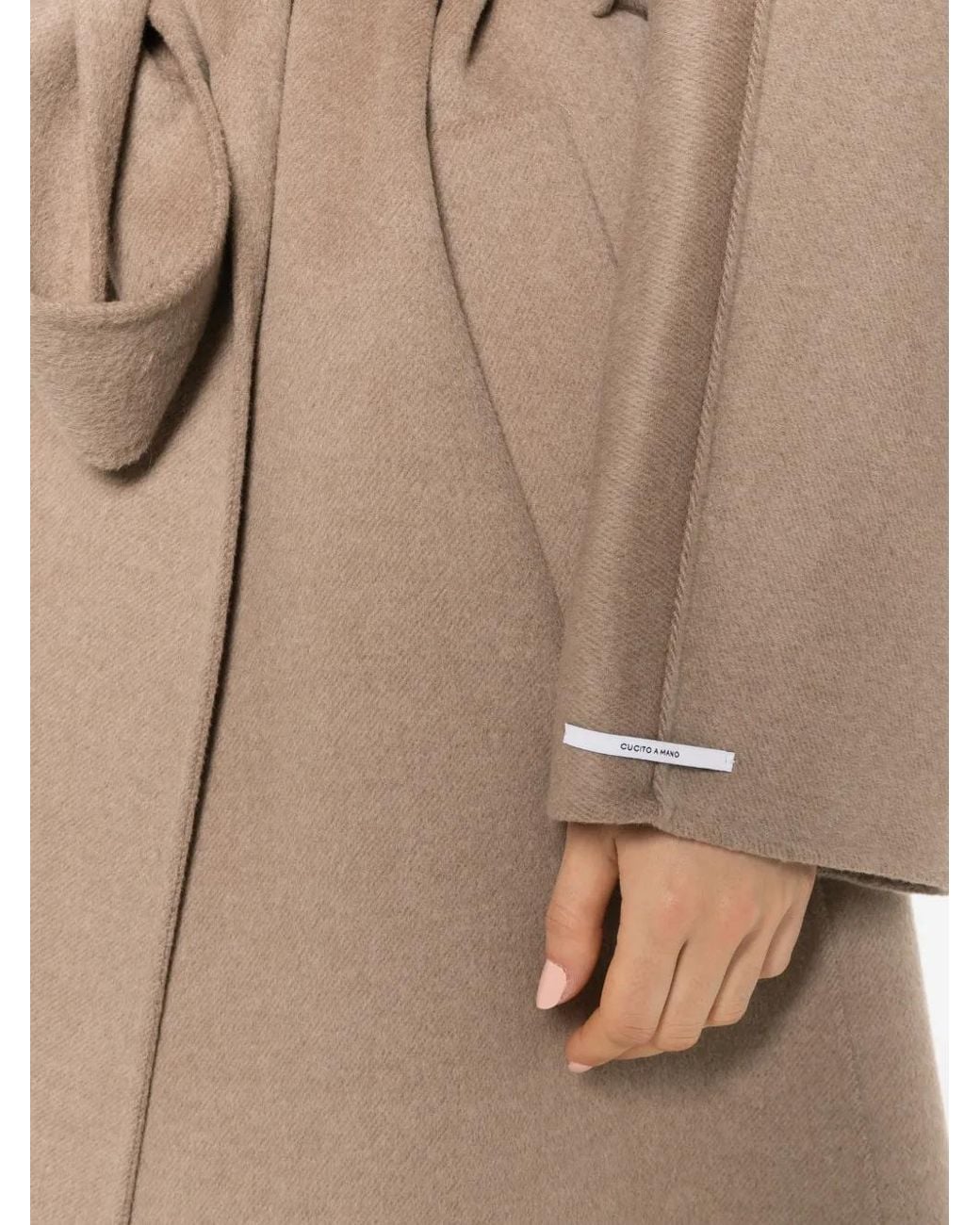 Marella Natural Hooded Belted Coat