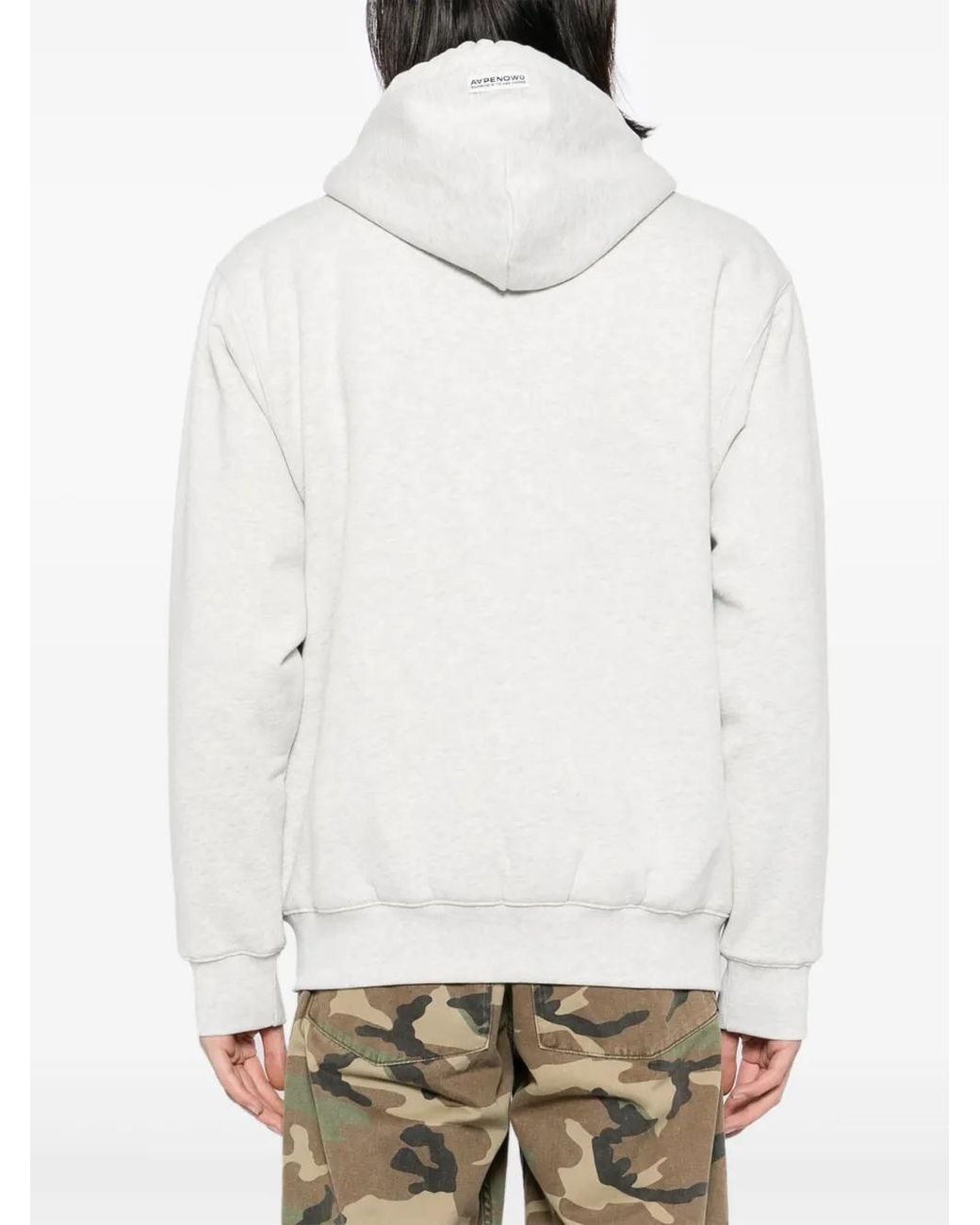 Aape By A Bathing Ape White Logo-Patch Hooded Jacket for men