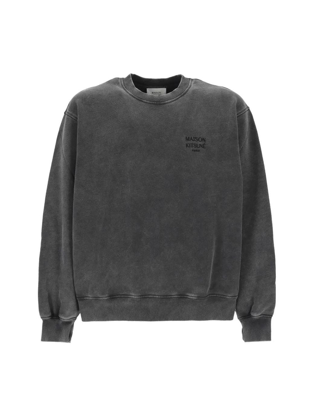 Maison Kitsuné Gray Logo-Detail Sweatshirt for men