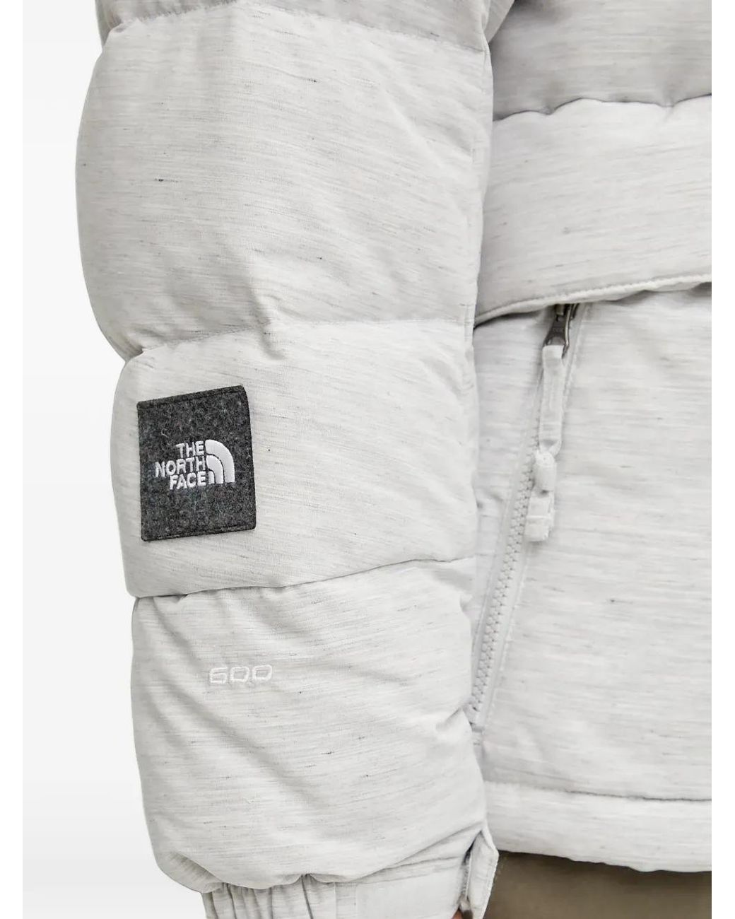 The North Face Gray Padded Hooded Jacket for men