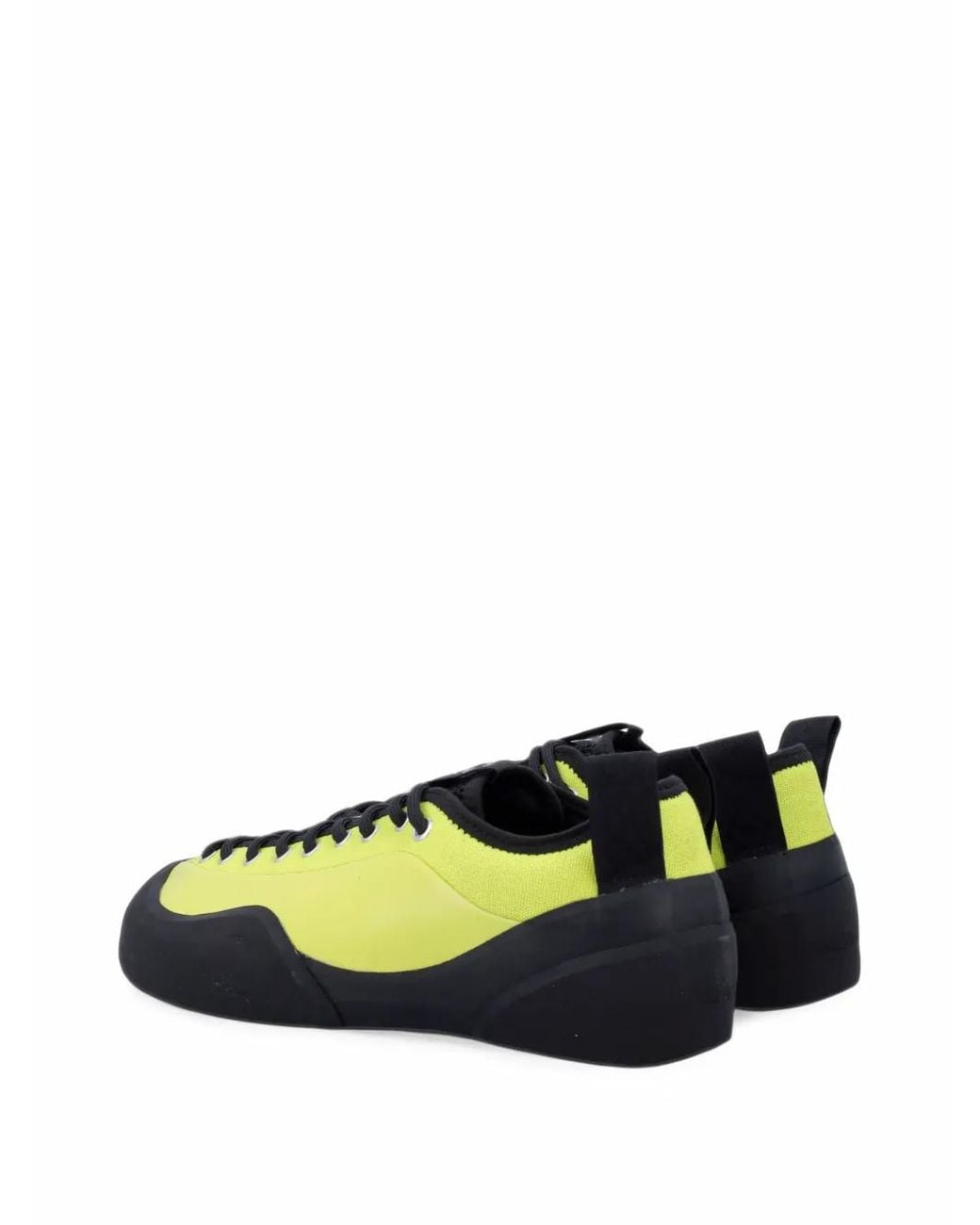 Village PM Green 1Pm Leather-Panelled Low-Top Sneakers for men