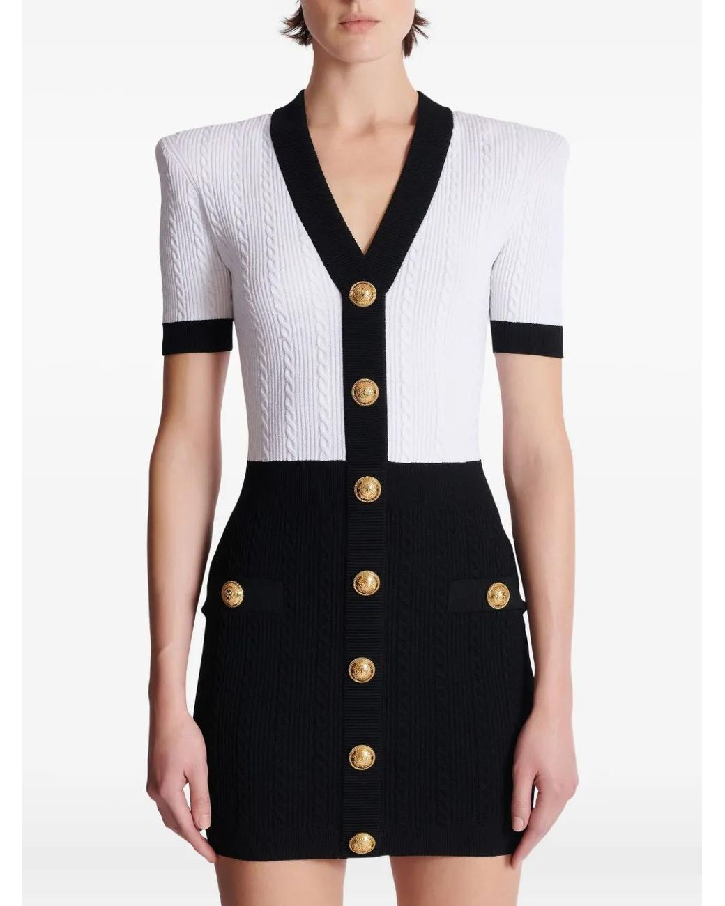 Balmain Short Dresses in het Black