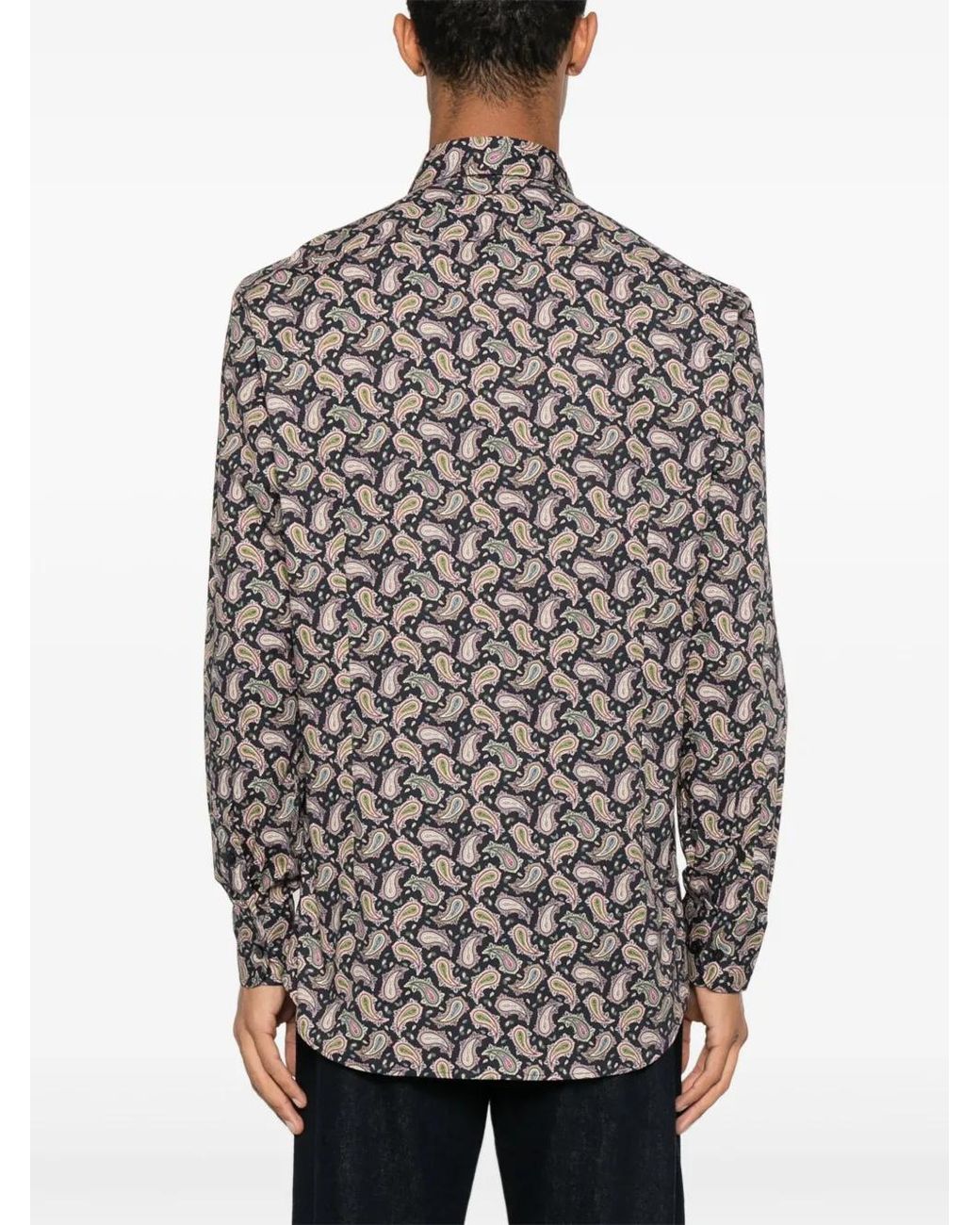 Etro Gray Roma Shirt Clothing for men