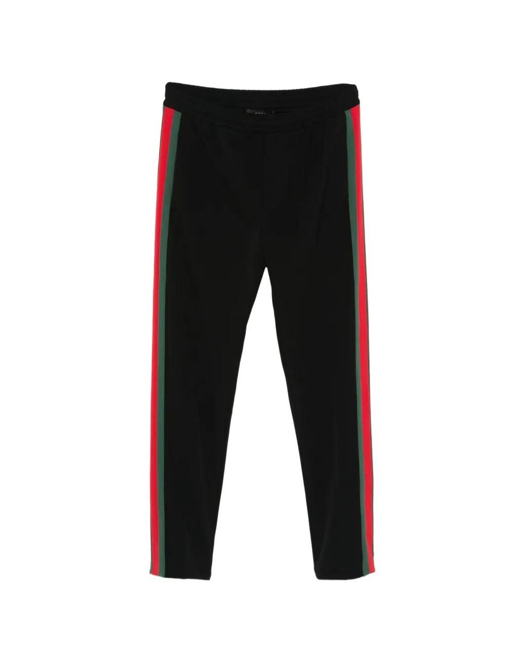 Gucci Black Stretch Nylon Sportswear Pants With Web for men