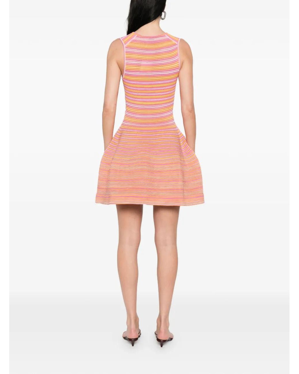 Jonathan Simkhai Pink Striped Mini Dress