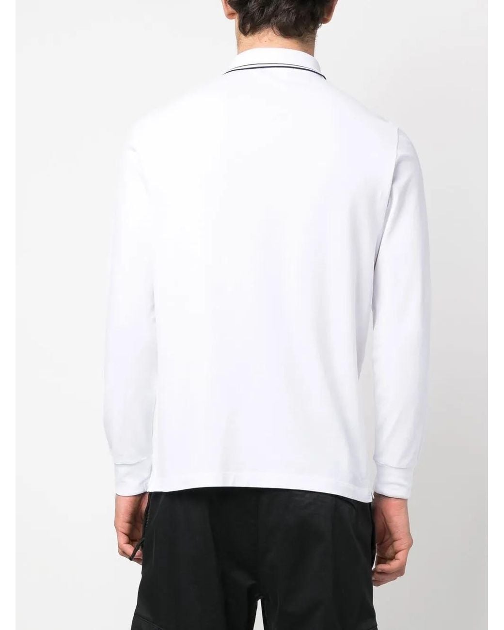 Chemise 2200012 En Coton Biologique Piqué Stretch Stone Island pour homme en coloris White