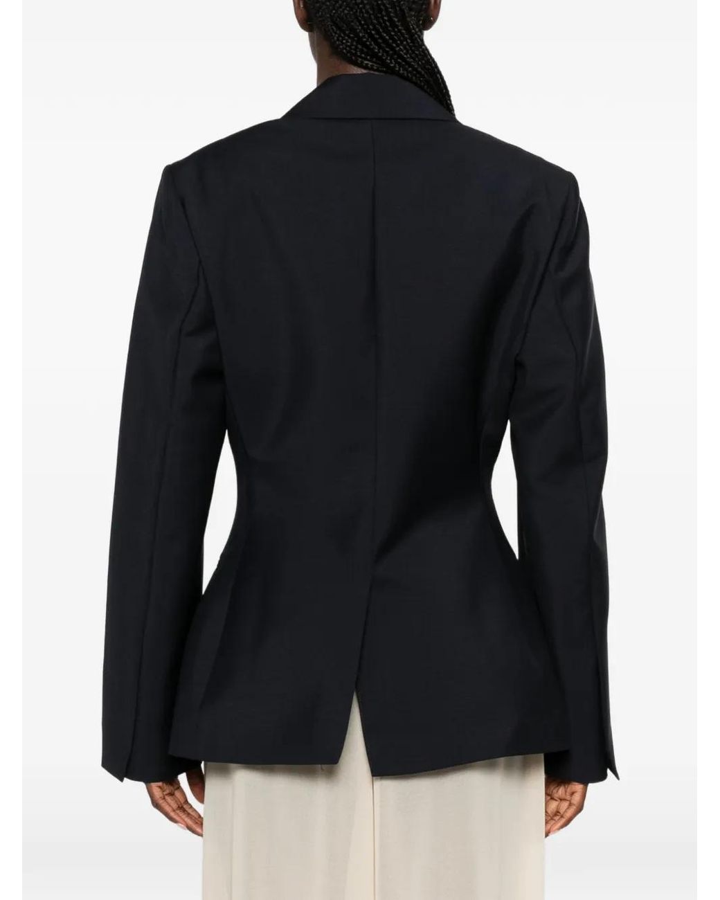 Rohe Blazer Met Dubbele Rij Knopen in het Black