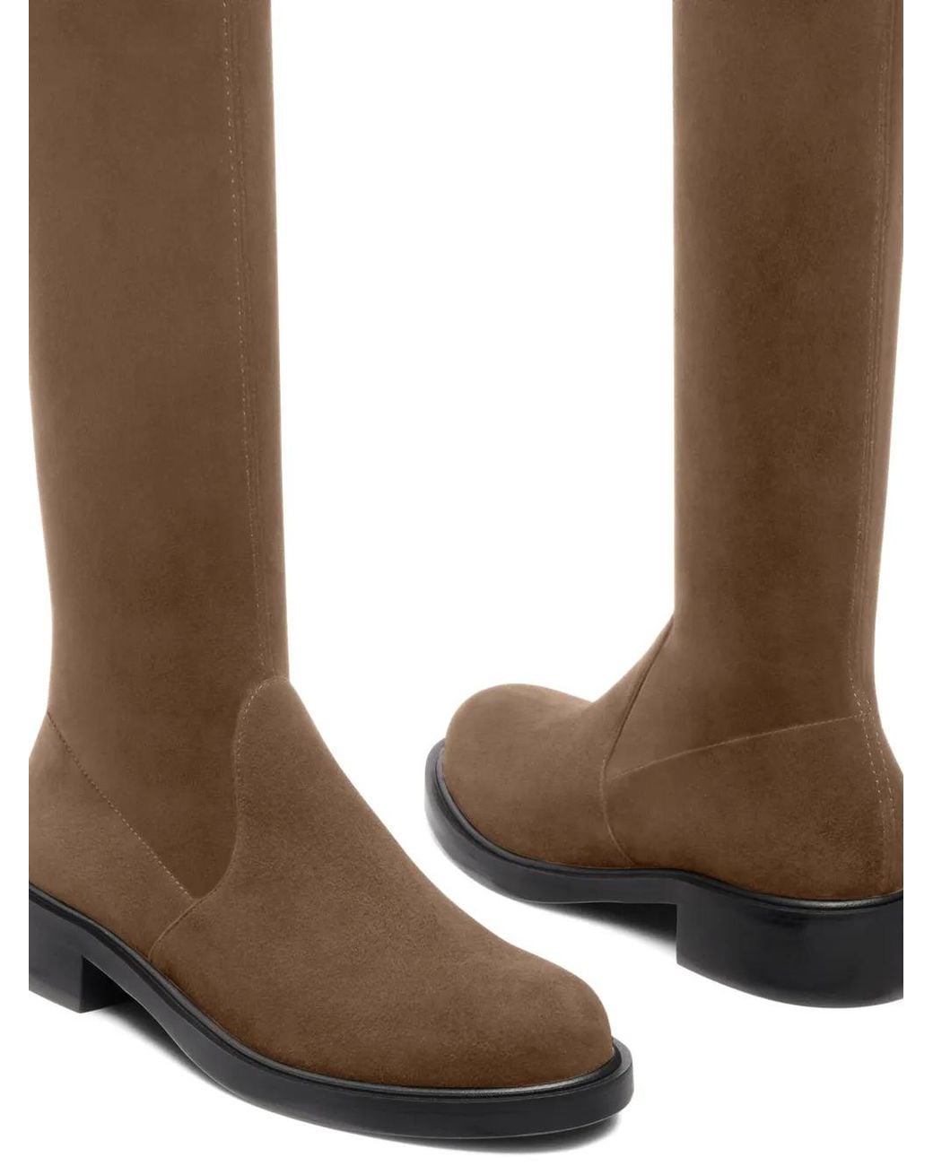Stuart Weitzman Brown Giseleland Tie-Back Over-The-Knee Boots