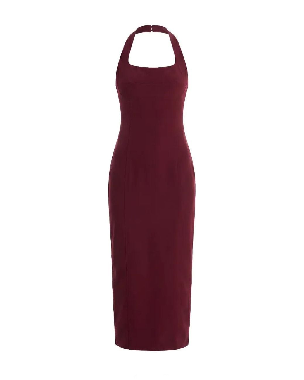 Axel 113 Red Jennie Halterneck Midi Dress