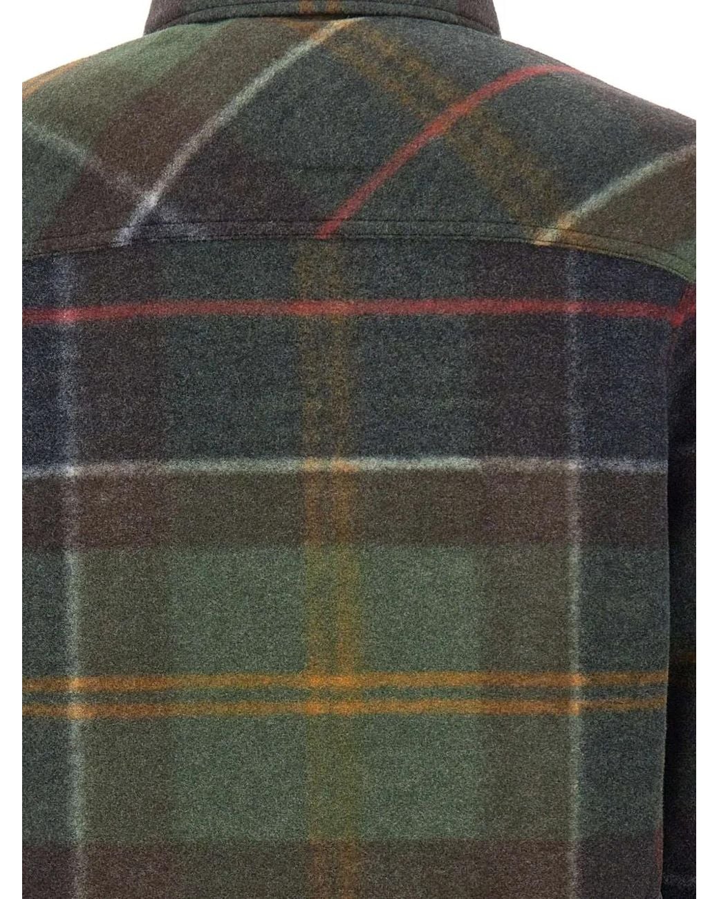 Barbour Gray Woodlane Shirt Jacket for men