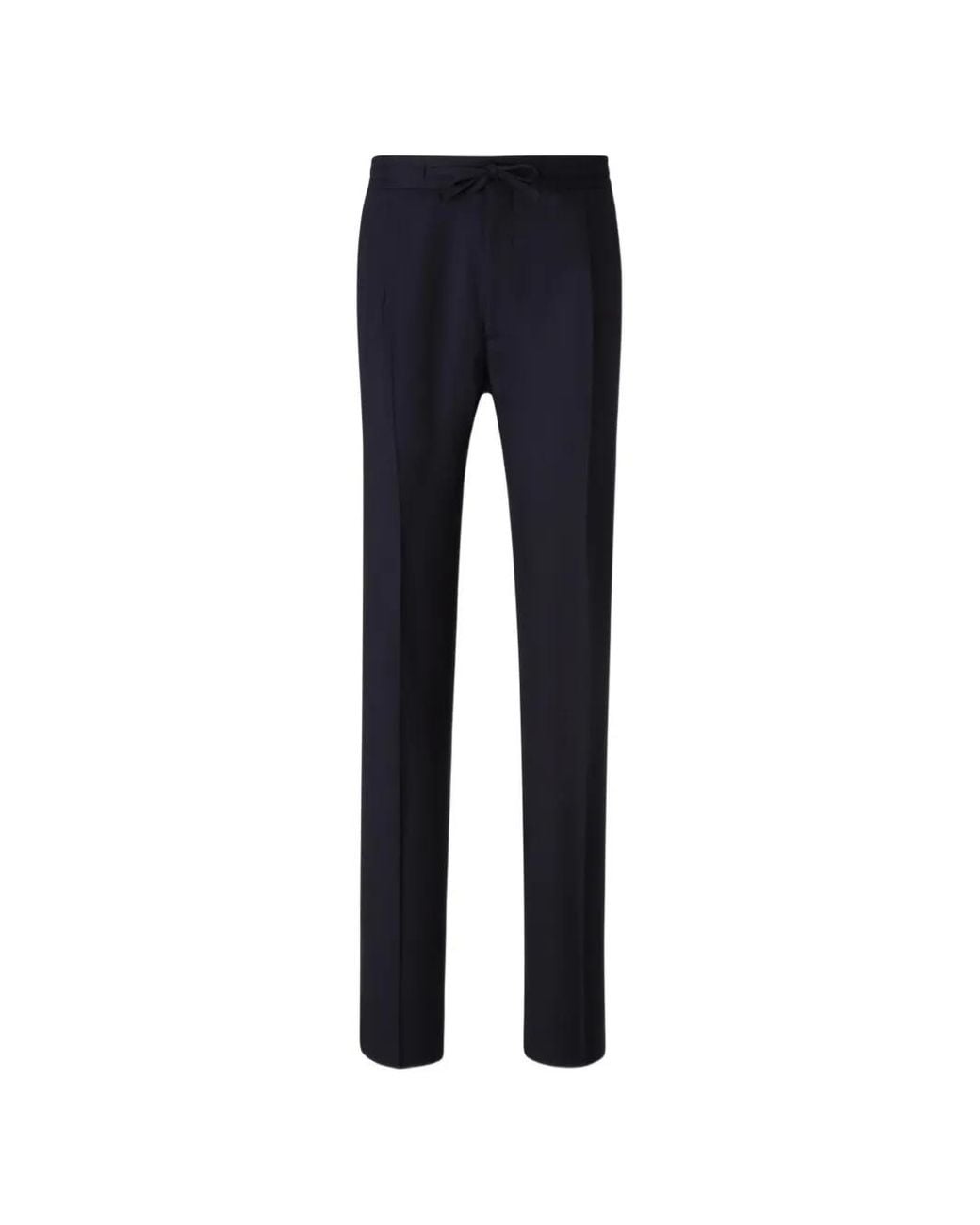 Lardini Blue Pantalon À Taille À Lien De Resserrage for men