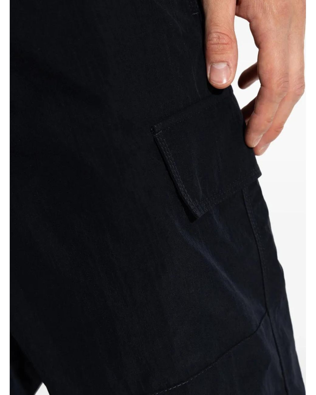 Burberry Black Equestrian Knight Design Cargo Pants for men