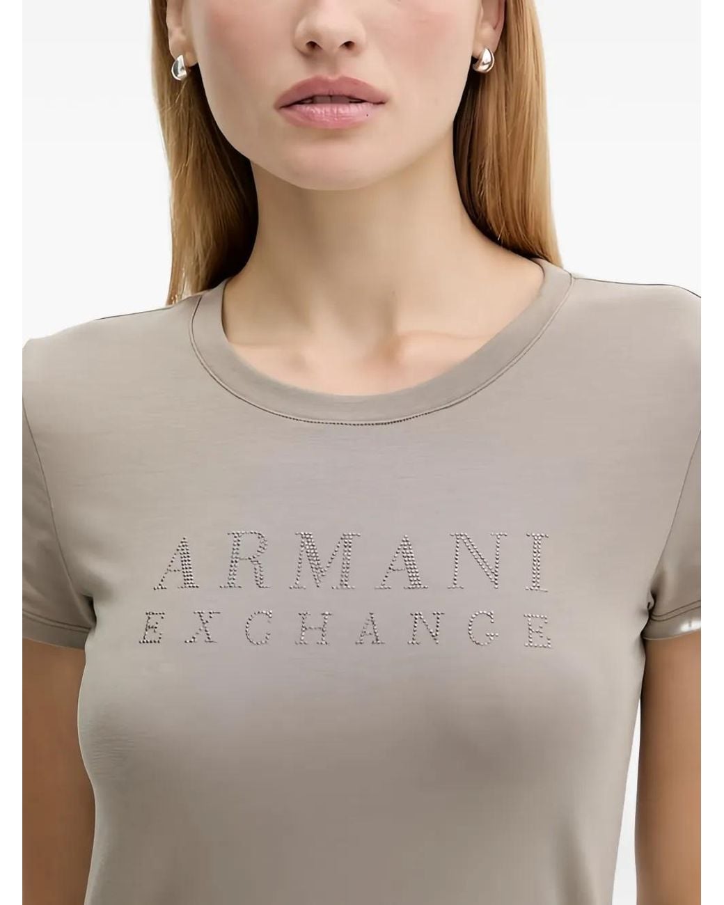 ARMANI EXCHANGE Blue Bright-Logo T-Shirt