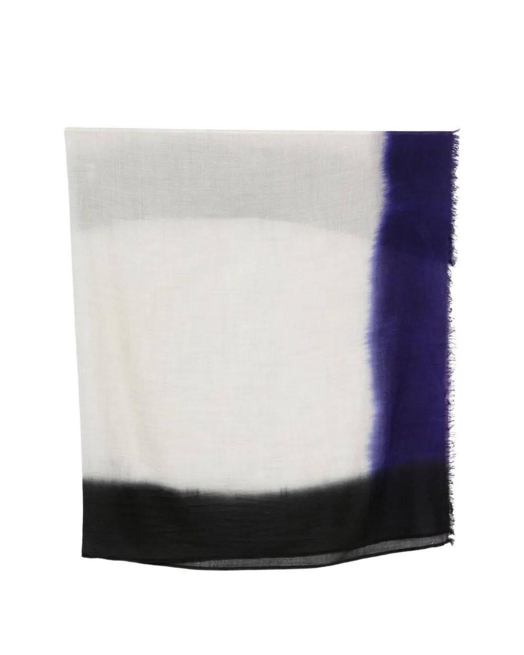 Faliero Sarti Blue Giudy Frayed Scarf