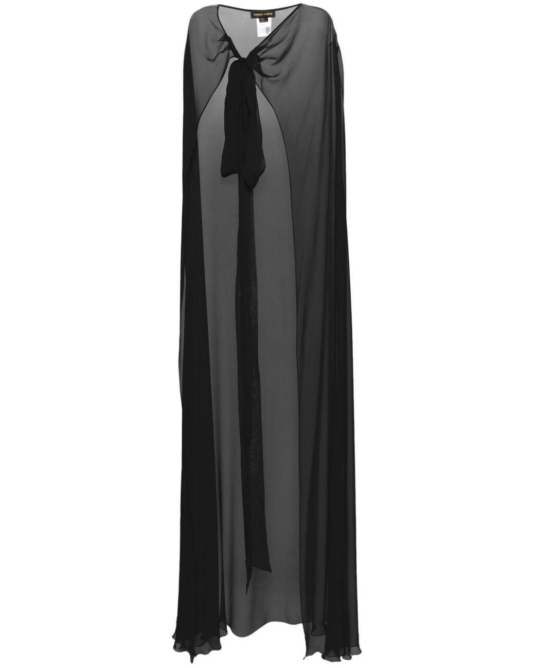 Zuhair Murad Silk chiffon Cape in Black Lyst UK