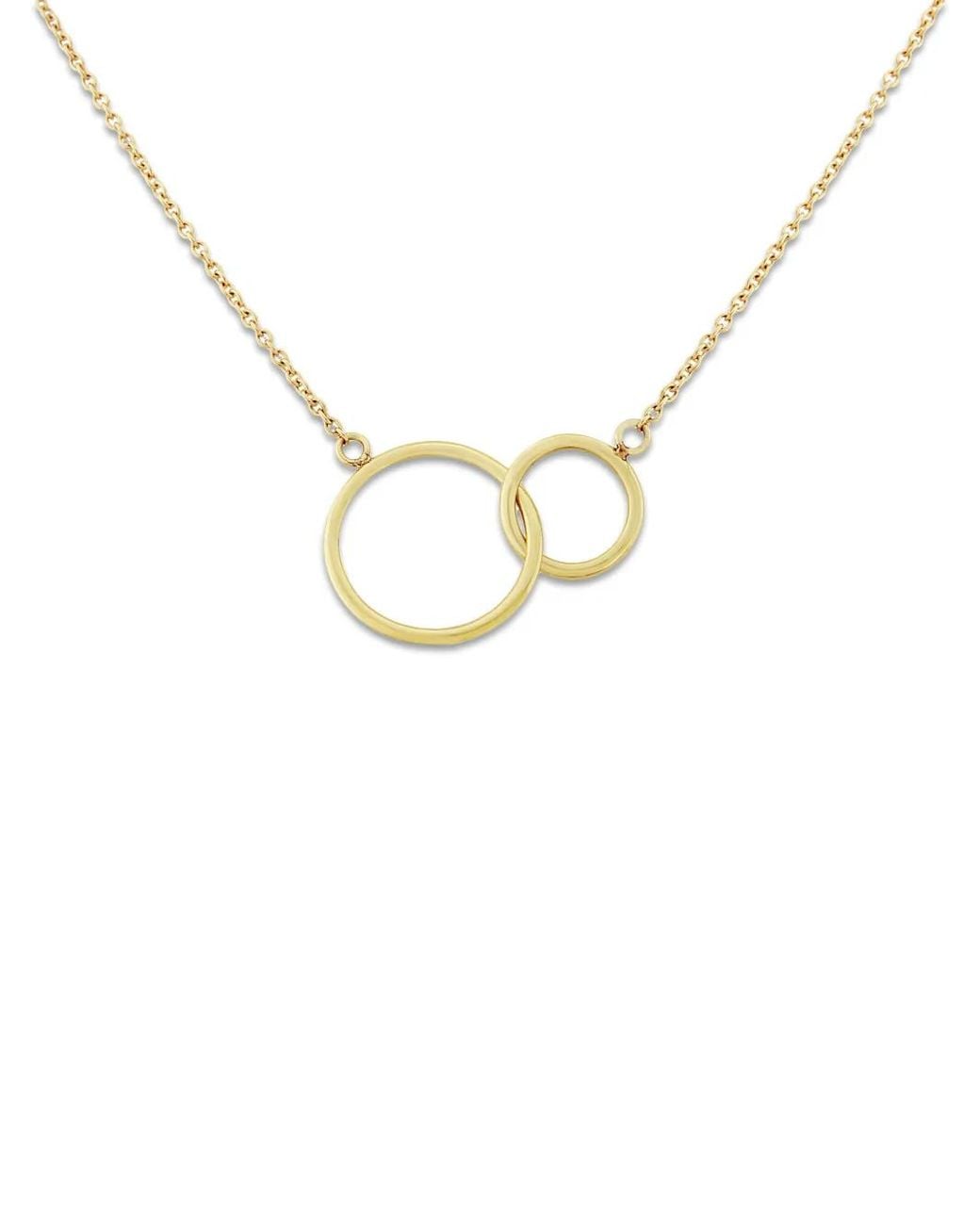Auree Jewellery Metallic Kelso Interlocking-Ring Necklace