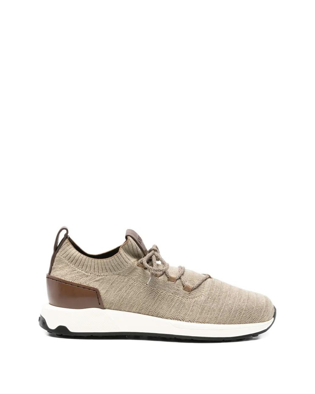 Tod's White Baskets Lacées À Bout Rond for men