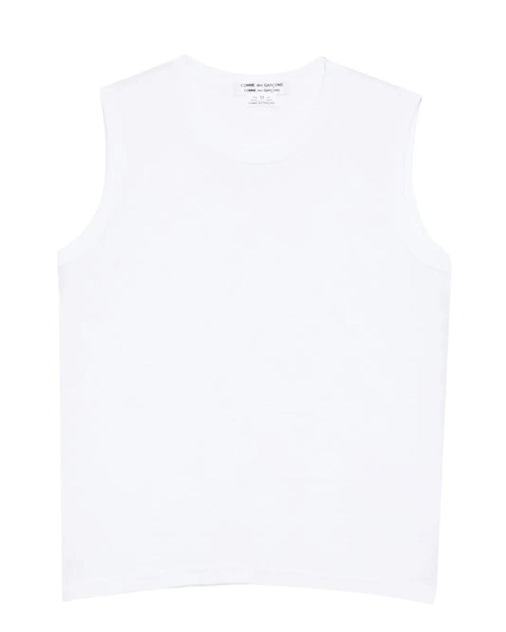 Comme des Garçons White Cotton Tank