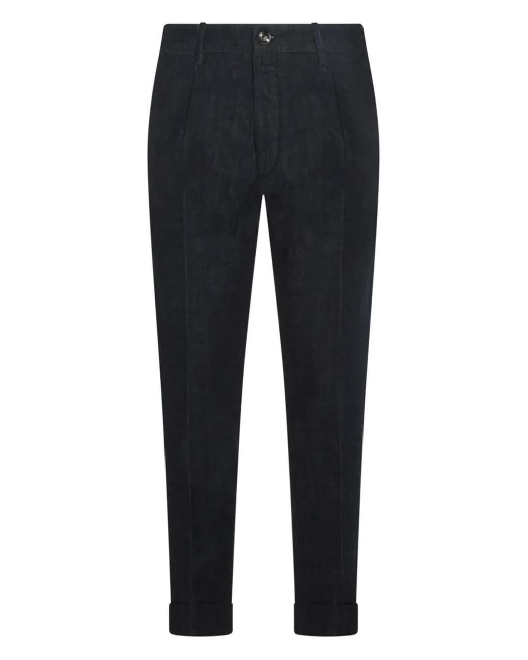 Jacob Cohen Blue Pleated-Cuffed Cotton Jeans for men