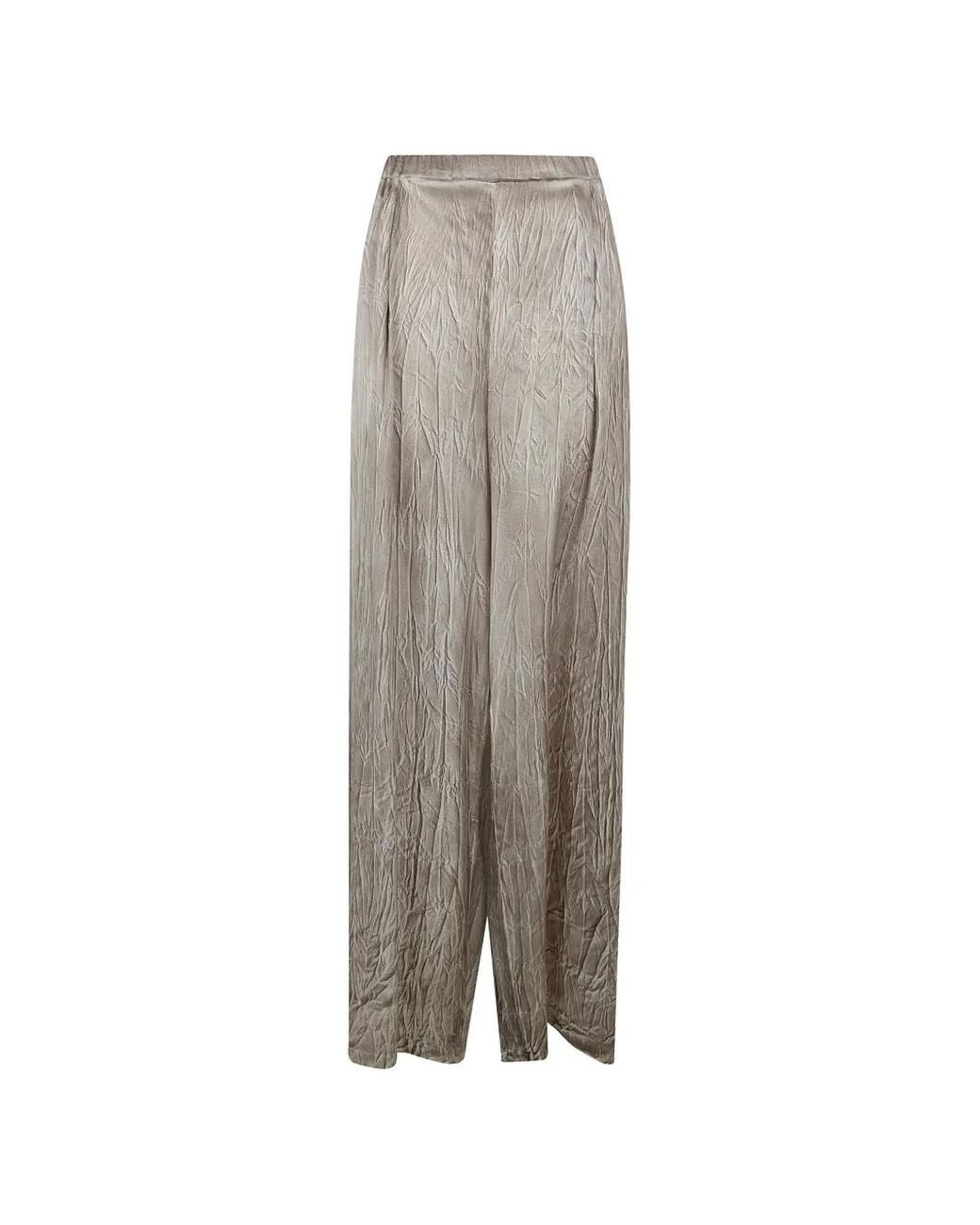 Avant Toi Gray Crtinkled Trousers