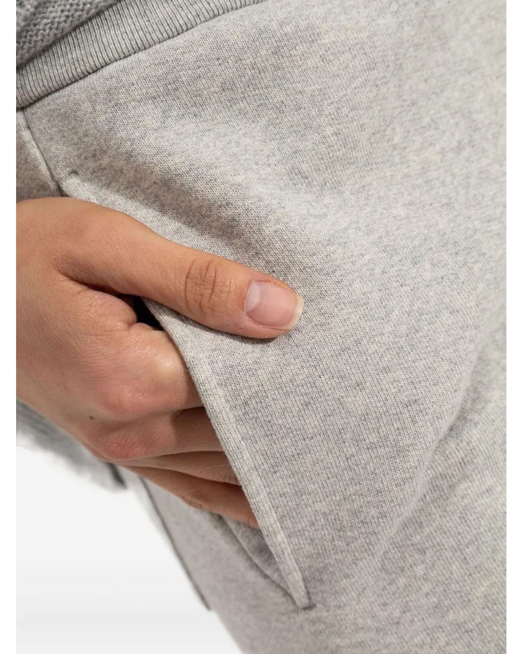 Jil Sander Gray Drawstring-Waist Track Pants